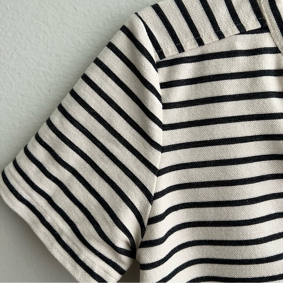 Madewell Striped Lace-Up Top Size X-Small - Picture 8 of 16